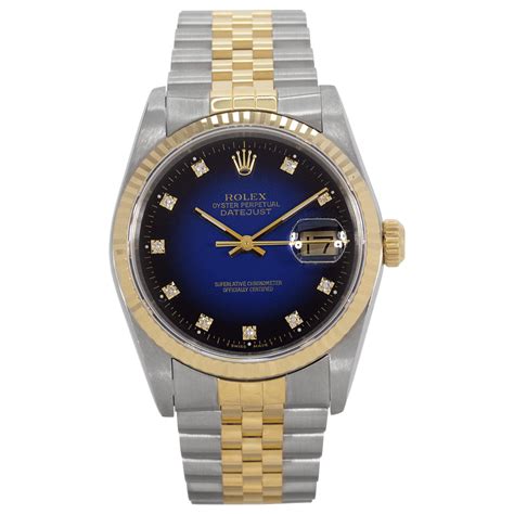 rolex 16233 blu dia|rolex datejust 16233 value.